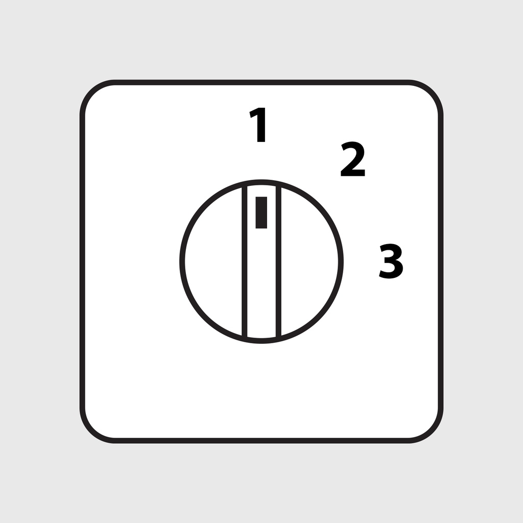 Step Switch Handle, 3 Positions without Off