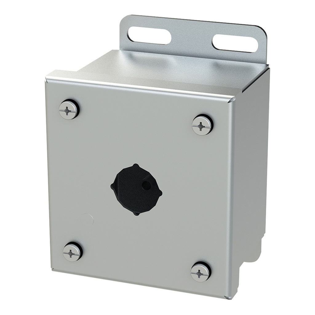 Push Button Enclosure, 22.5mm, 1 Hole, 304 Stainless Steel, NEMA 4X