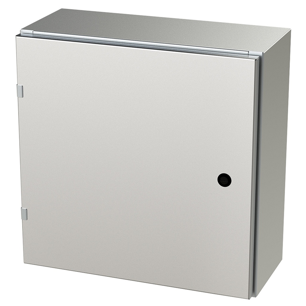 NEMA 4X Enclosure, Wallmount, 20" H x 20" W x 8" D, 304 Stainless Steel