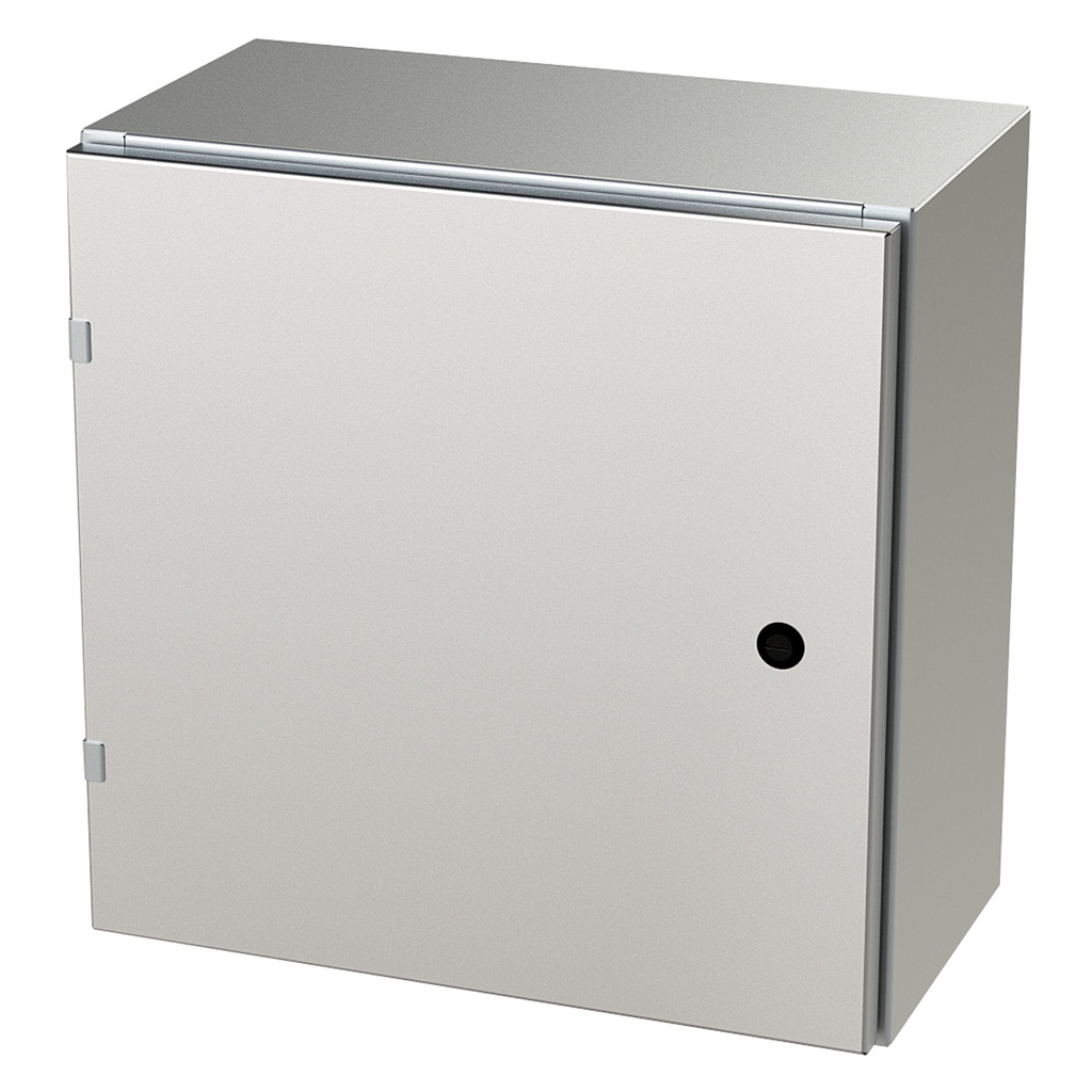 NEMA 4X Enclosure, Wallmount, 20" H x 20" W x 10" D, 304 Stainless Steel