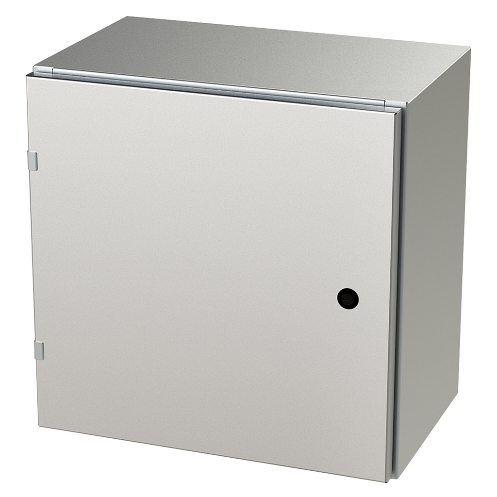 NEMA 4X Enclosure, Wallmount, 20" H x 20" W x 12" D, 304 Stainless Steel