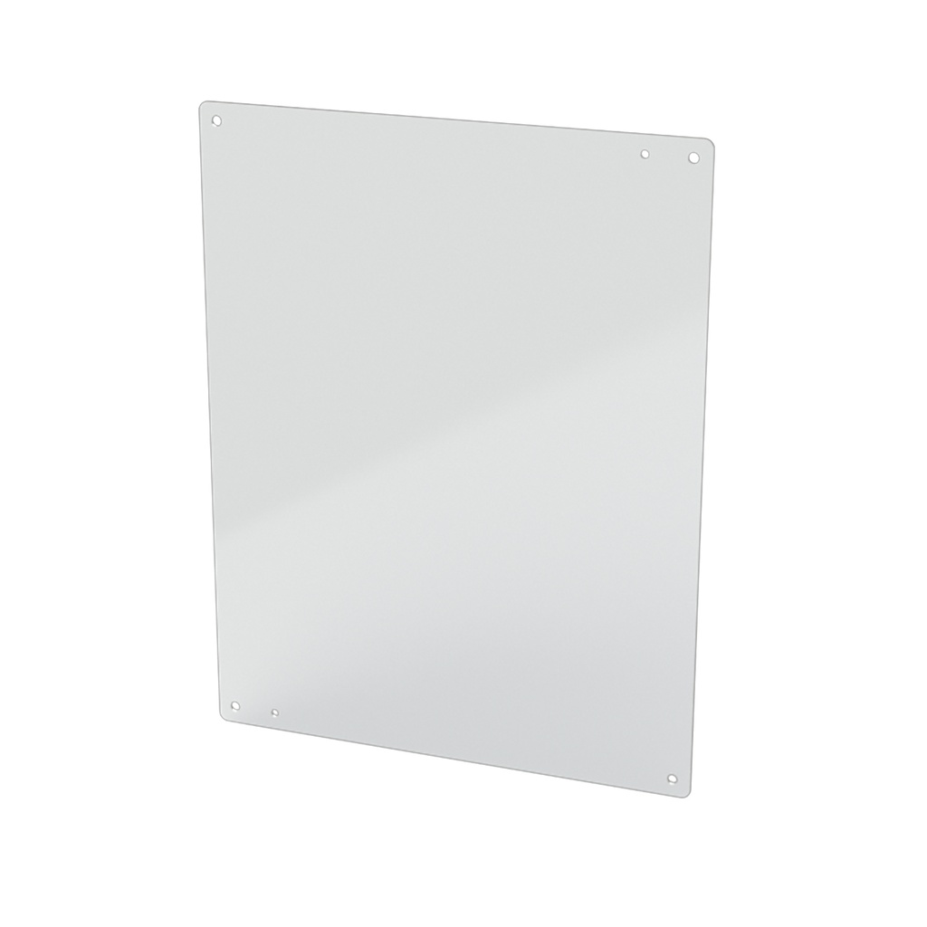 Enclosure Sub-Panel, 18" H x 14" W, Carbon Steel, Powder Coat White