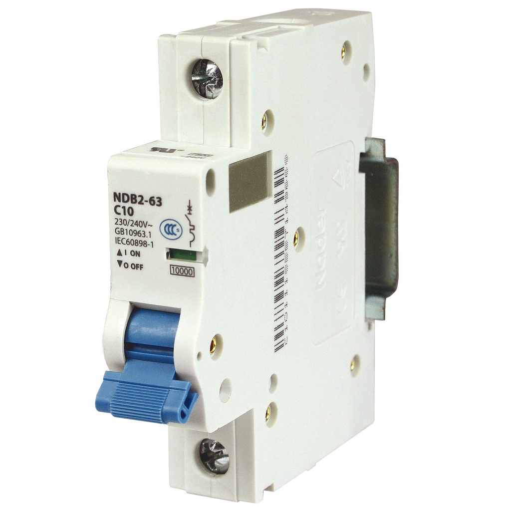 1 Amp, 1 Pole, 240V AC, 60V DC, Trip Curve: C, DIN Rail Mount-Miniature Circuit Breaker, UL1077