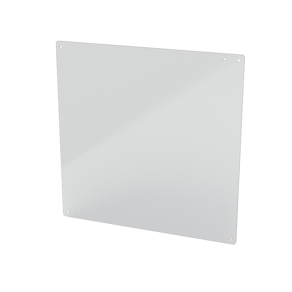 Enclosure Sub-Panel, 18" H x 18" W, Carbon Steel, Powder Coat White
