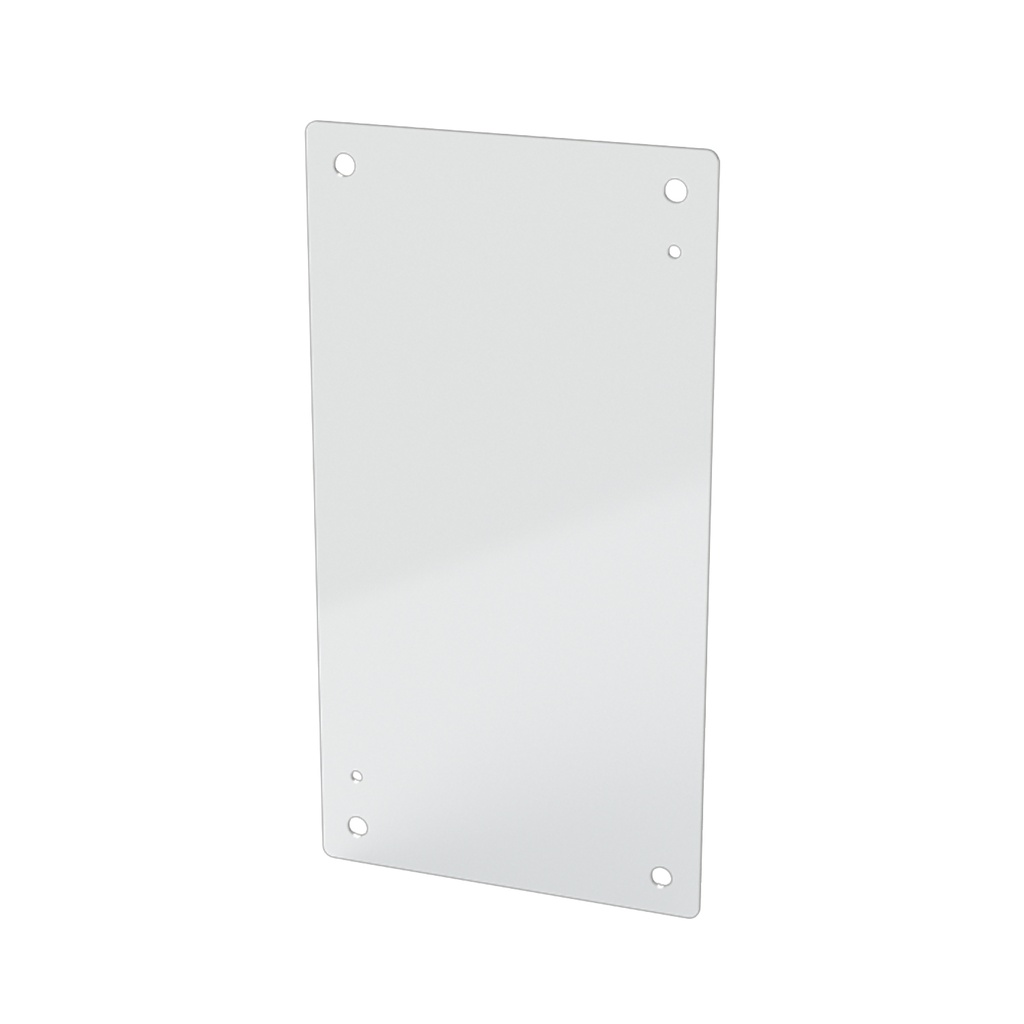 Enclosure Sub-Panel, 17" H x 9" W, Carbon Steel, Powder Coat White