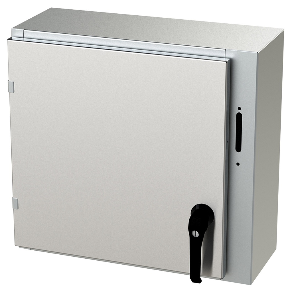 NEMA 4X Enclosure, Wallmount, 20" H x 21" W x 8" D, 304 Stainless Steel