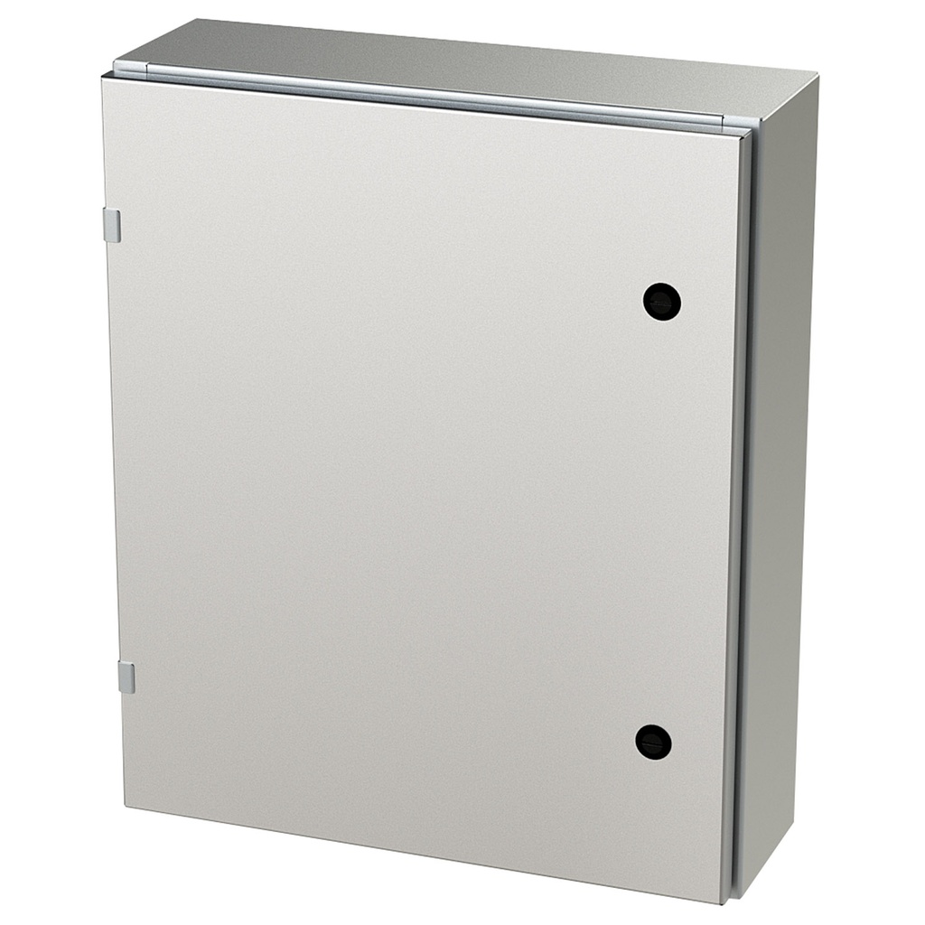 NEMA 4X Enclosure, Wallmount, 24" H x 20" W x 6" D, 304 Stainless Steel