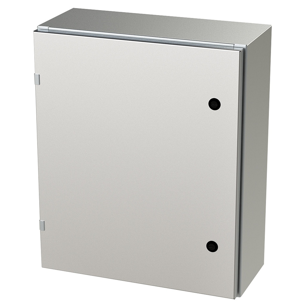 NEMA 4X Enclosure, Wallmount, 24" H x 20" W x 8" D, 304 Stainless Steel