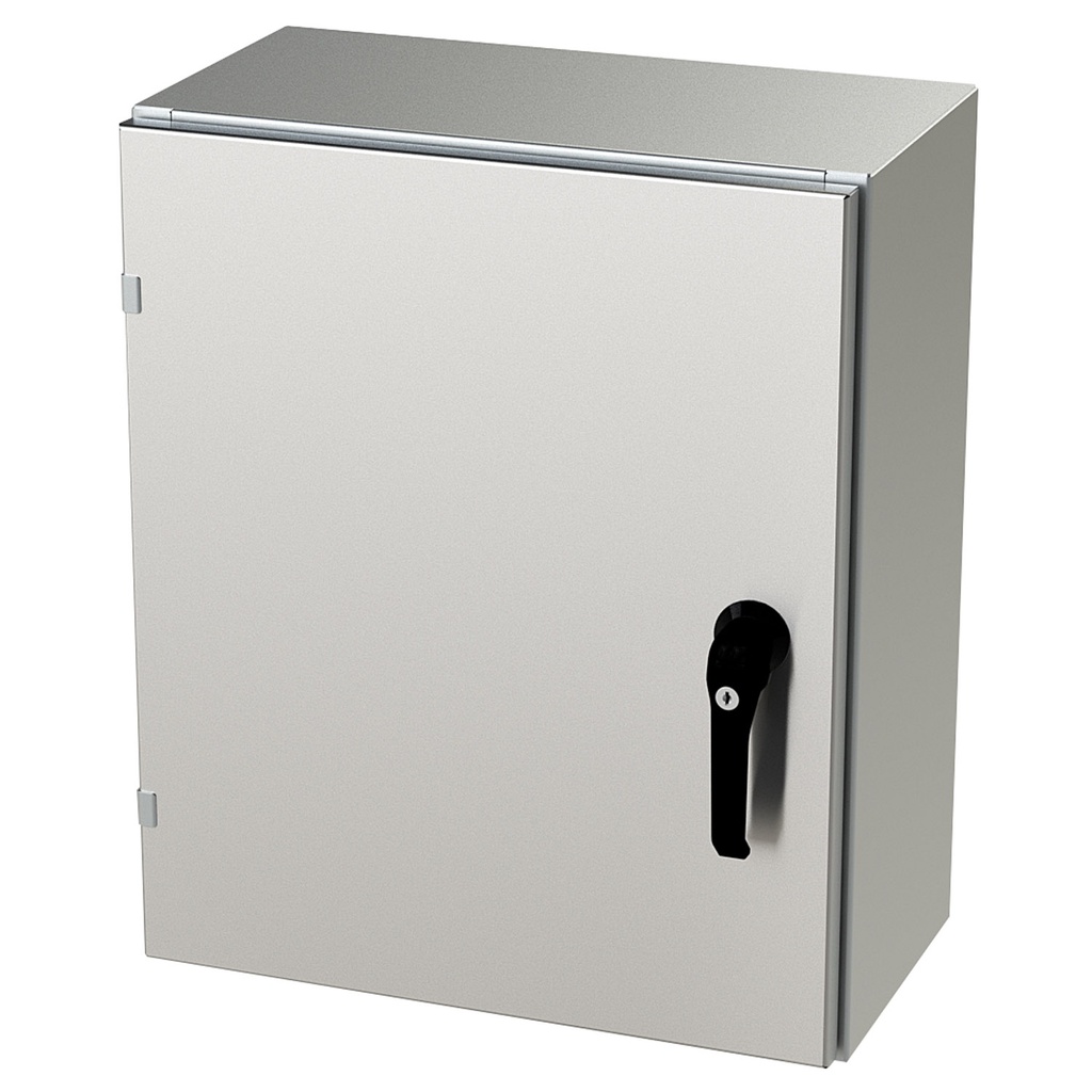 NEMA 4X Enclosure, Wallmount, 24" H x 20" W x 10" D, 304 Stainless Steel