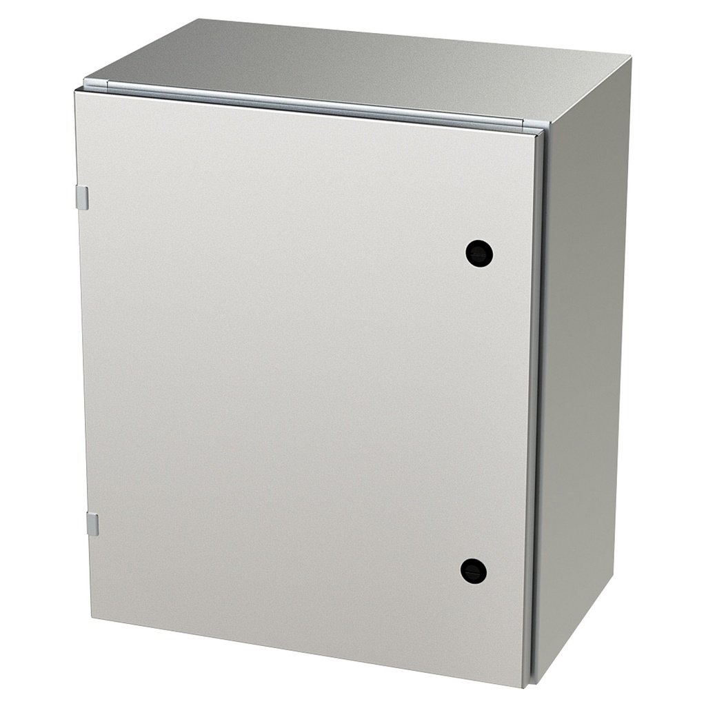 NEMA 4X Enclosure, Wallmount, 24" H x 20" W x 12" D, 304 Stainless Steel