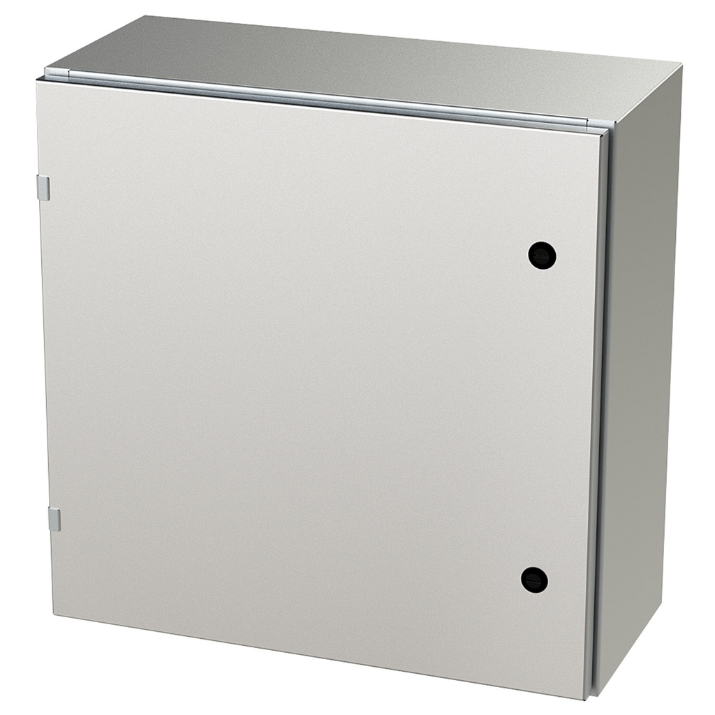 NEMA 4X Enclosure, Wallmount, 24" H x 24" W x 10" D, 304 Stainless Steel