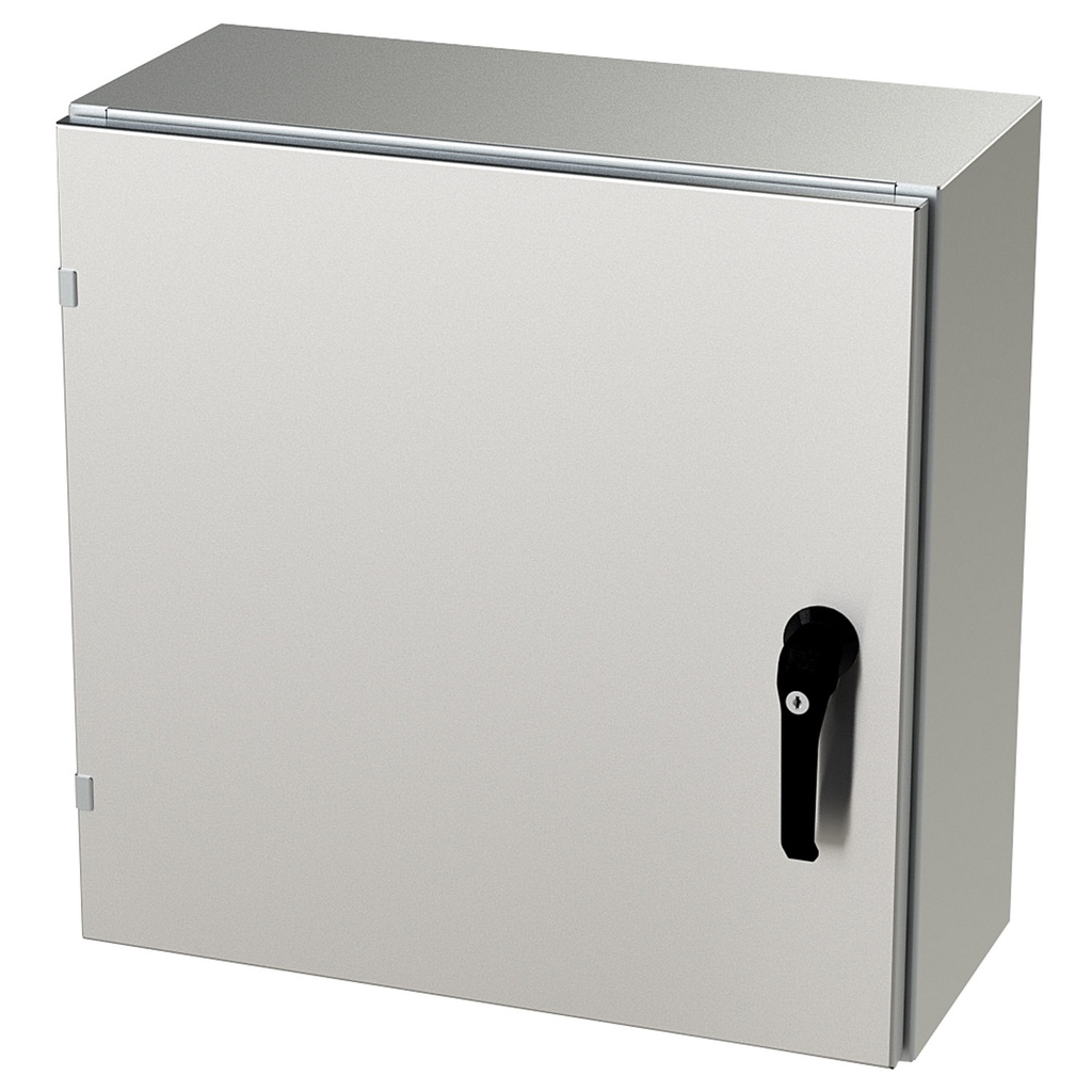 NEMA 4X Enclosure, Wallmount, 24" H x 24" W x 10" D, 304 Stainless Steel