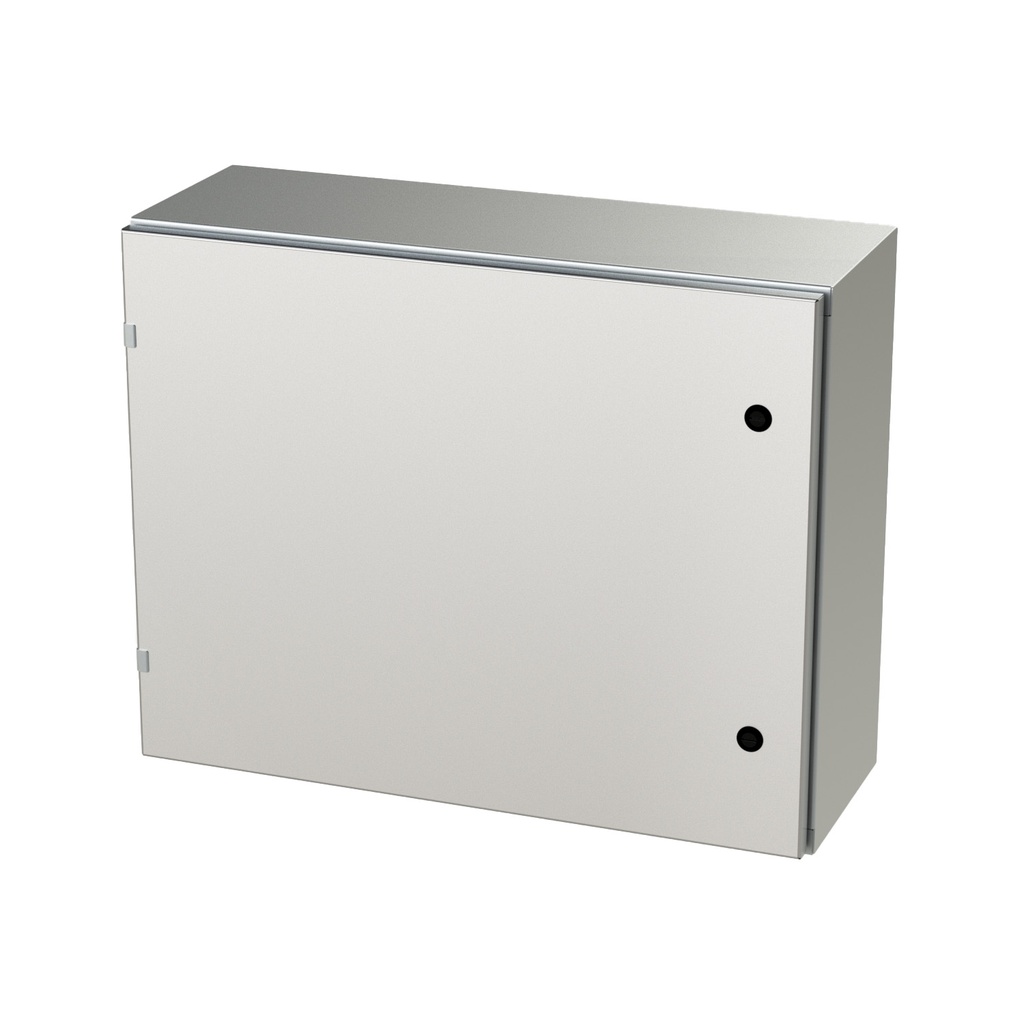 NEMA 4X Enclosure, Wallmount, 24" H x 30" W x 10" D, 304 Stainless Steel