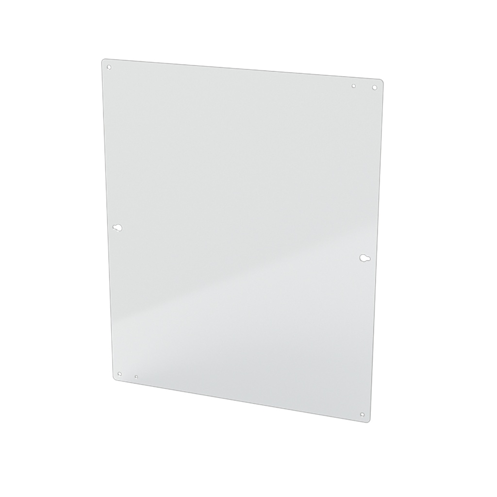 Enclosure Sub-Panel, 22" H x 18" W, Carbon Steel, Powder Coat White