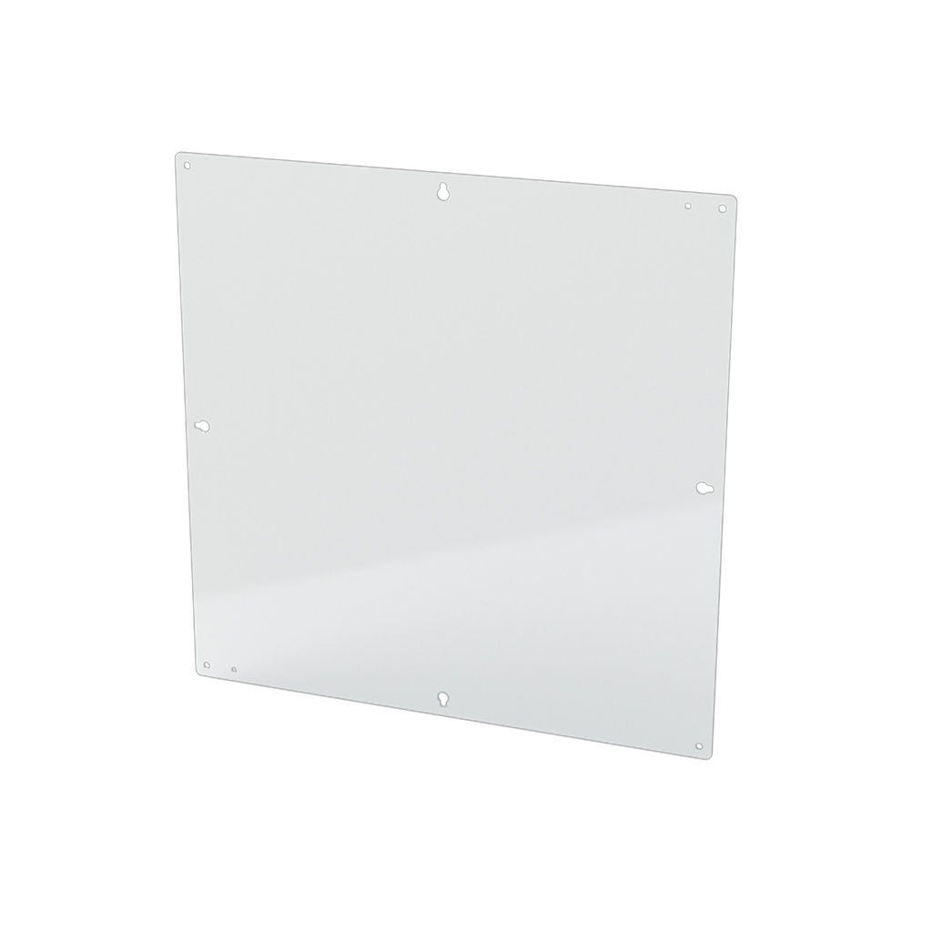 Enclosure Sub-Panel, 22" H x 22" W, Carbon Steel, Powder Coat White