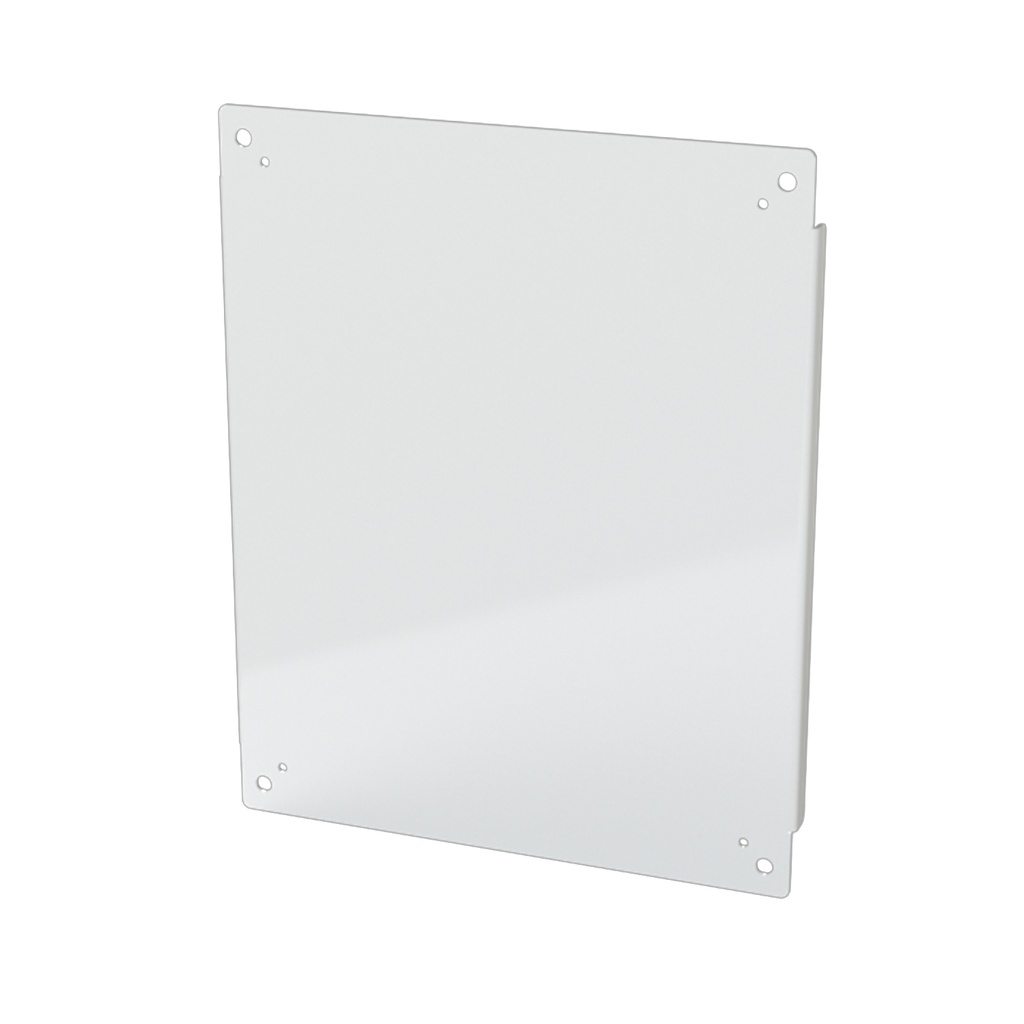 Enclosure Sub-Panel, 21" H x 17" W, Carbon Steel, Powder Coat White