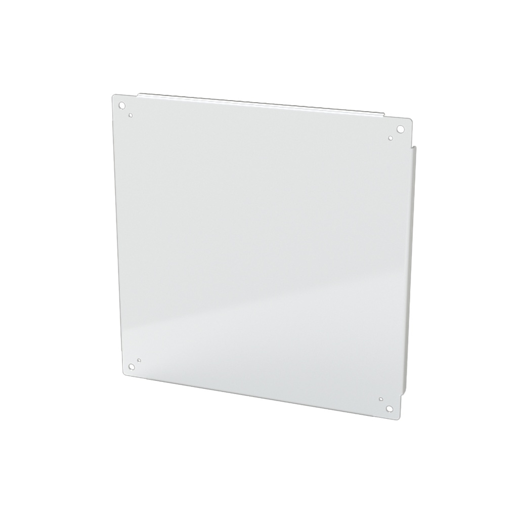 Enclosure Sub-Panel, 21" H x 21" W, Carbon Steel, Powder Coat White