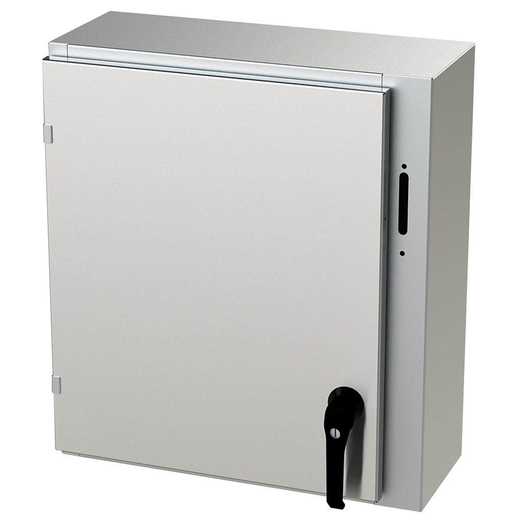 NEMA 4X Enclosure, Wallmount, 24" H x 21" W x 8" D, 304 Stainless Steel