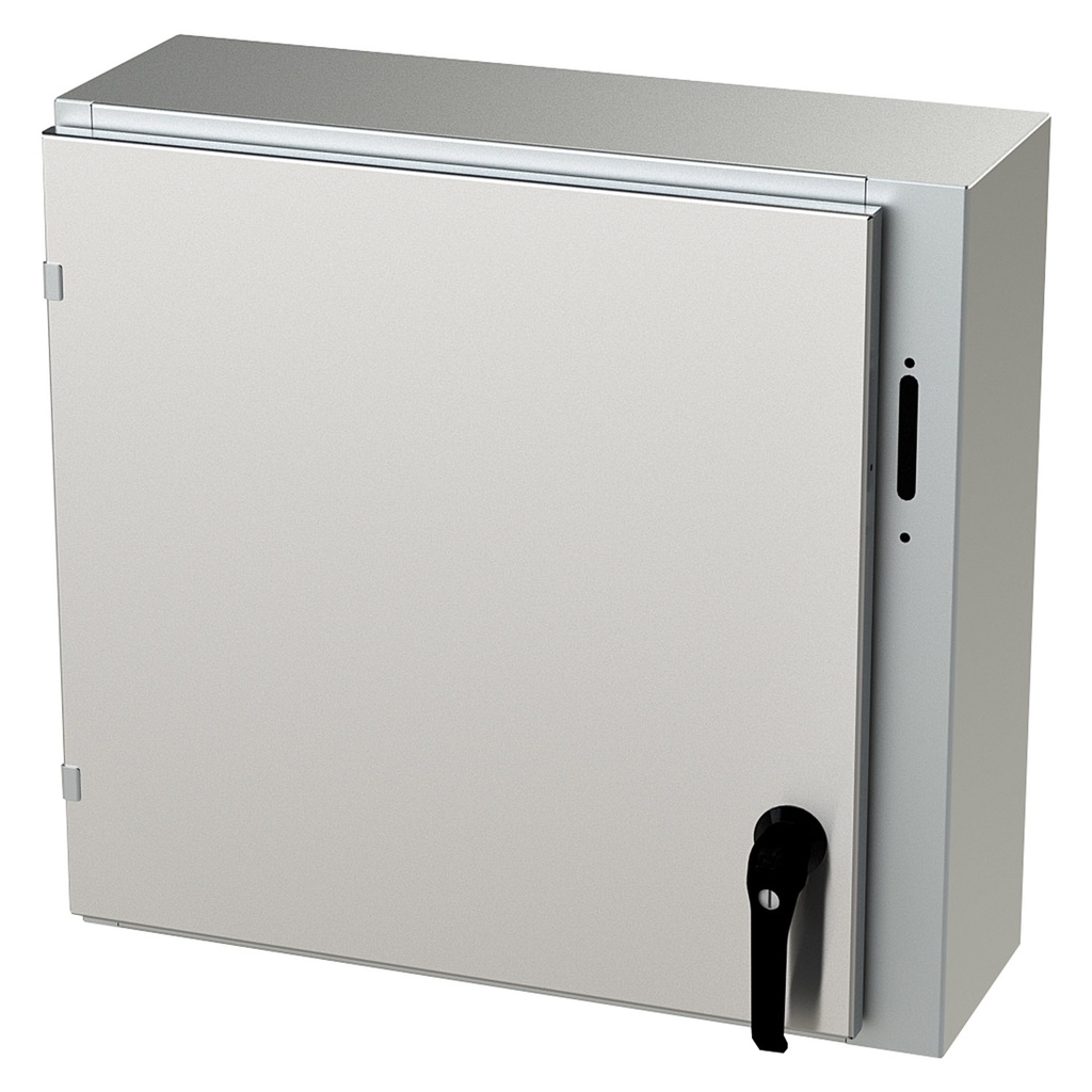 NEMA 4X Enclosure, Wallmount, 24" H x 25" W x 8" D, 304 Stainless Steel