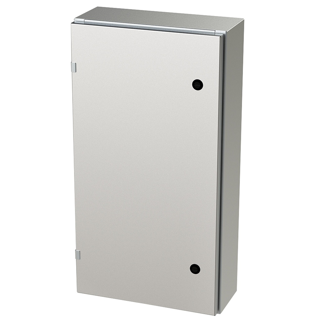 NEMA 4X Enclosure, Wallmount, 30" H x 16" W x 6" D, 304 Stainless Steel