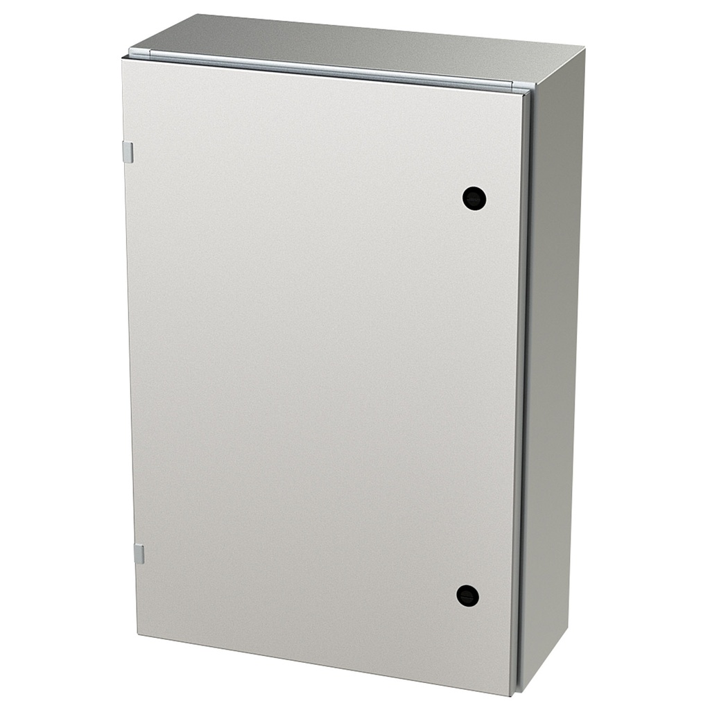 NEMA 4X Enclosure, Wallmount, 30" H x 20" W x 8" D, 304 Stainless Steel