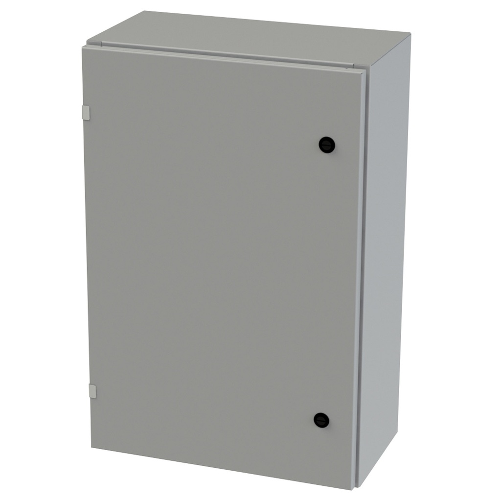 NEMA 3R, 4, 12 Enclosure, Wallmount, 30" H x 20" W x 10" D, Carbon Steel, Powder Coat gray, Heavy Duty