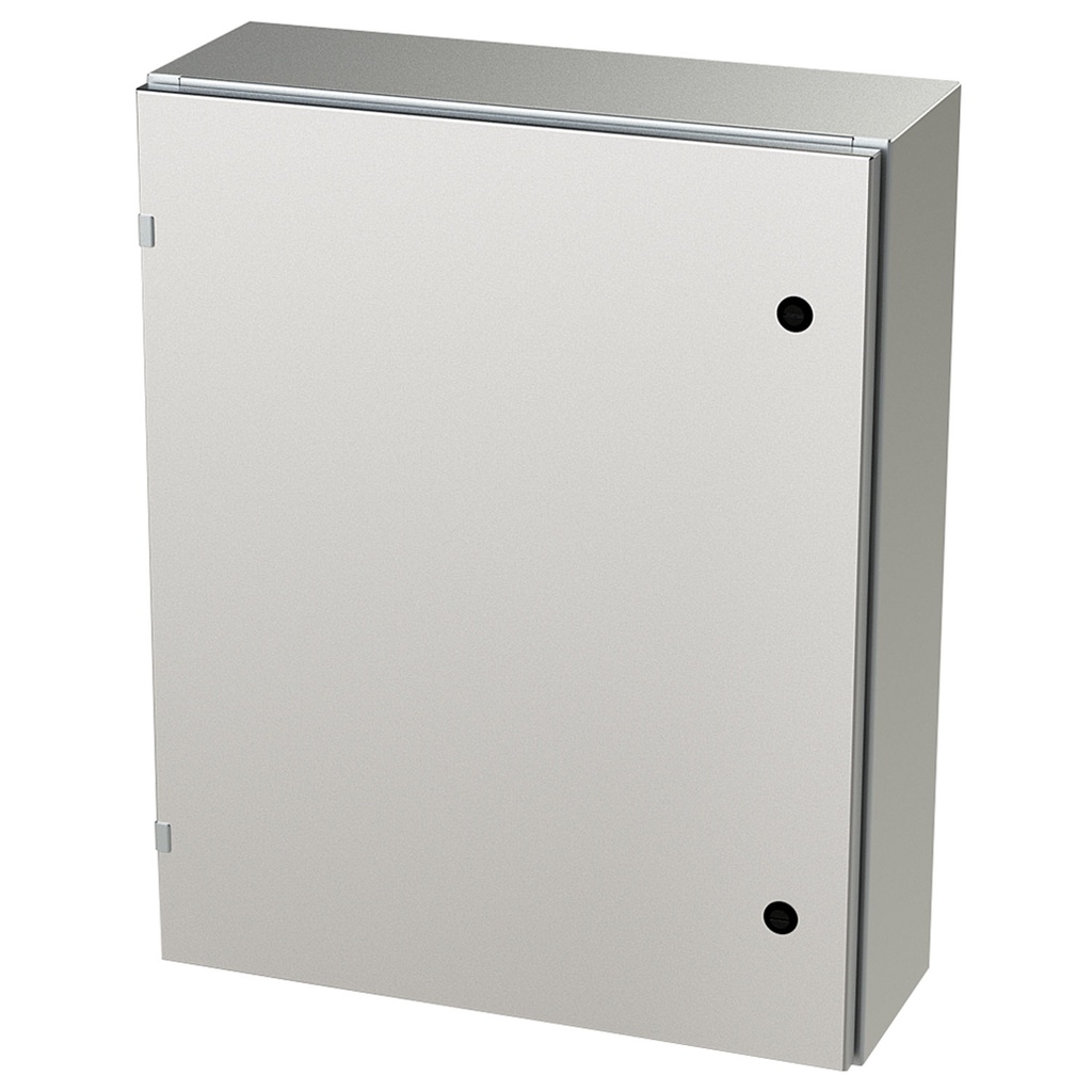 NEMA 4X Enclosure, Wallmount, 30" H x 24" W x 8" D, 304 Stainless Steel