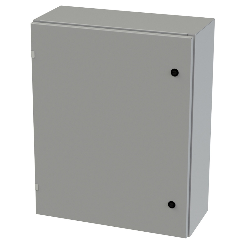 NEMA 3R, 4, 12 Enclosure, Wallmount, 30" H x 24" W x 10" D, Carbon Steel, Powder Coat gray, Heavy Duty