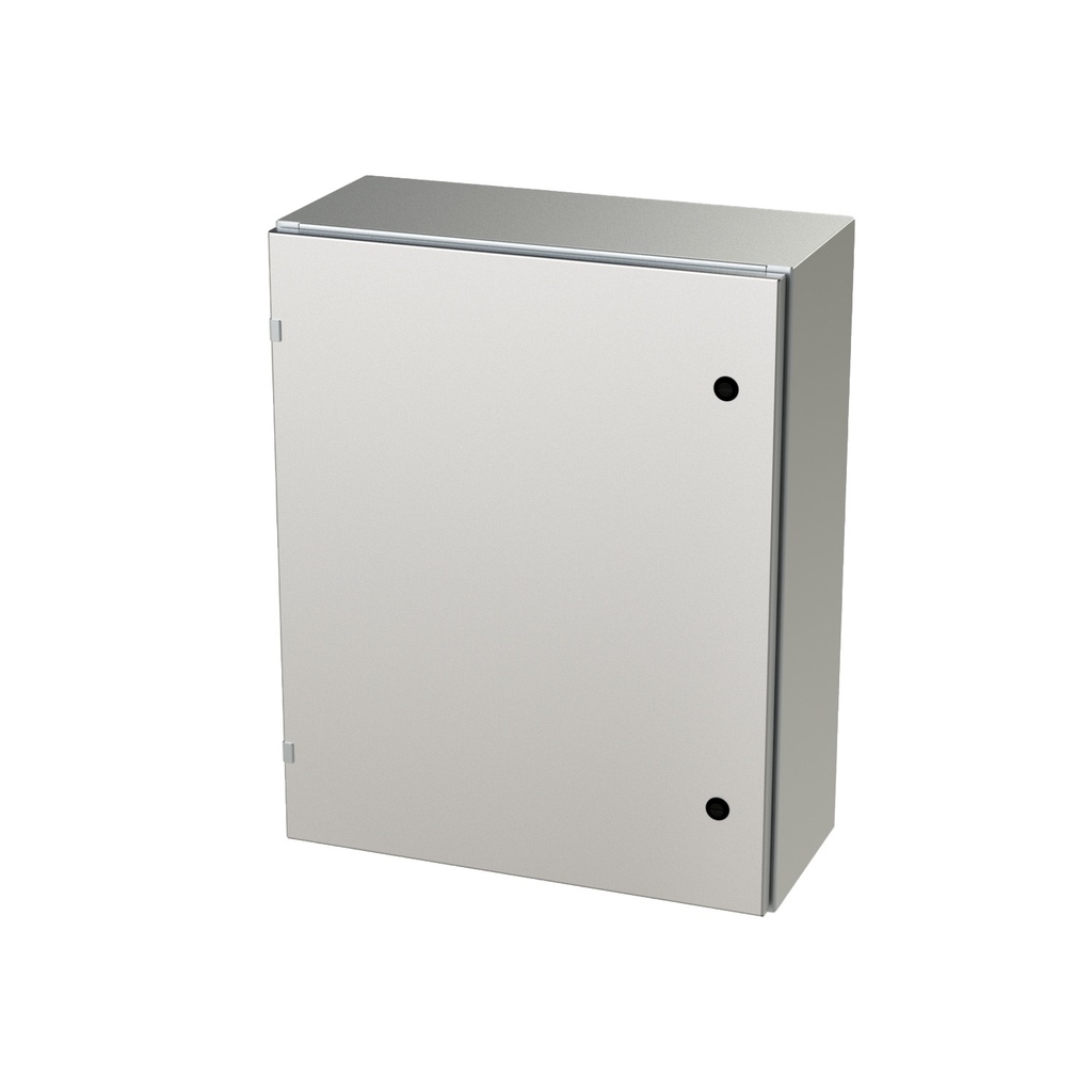 NEMA 4X Enclosure, Wallmount, 30" H x 24" W x 10" D, 304 Stainless Steel