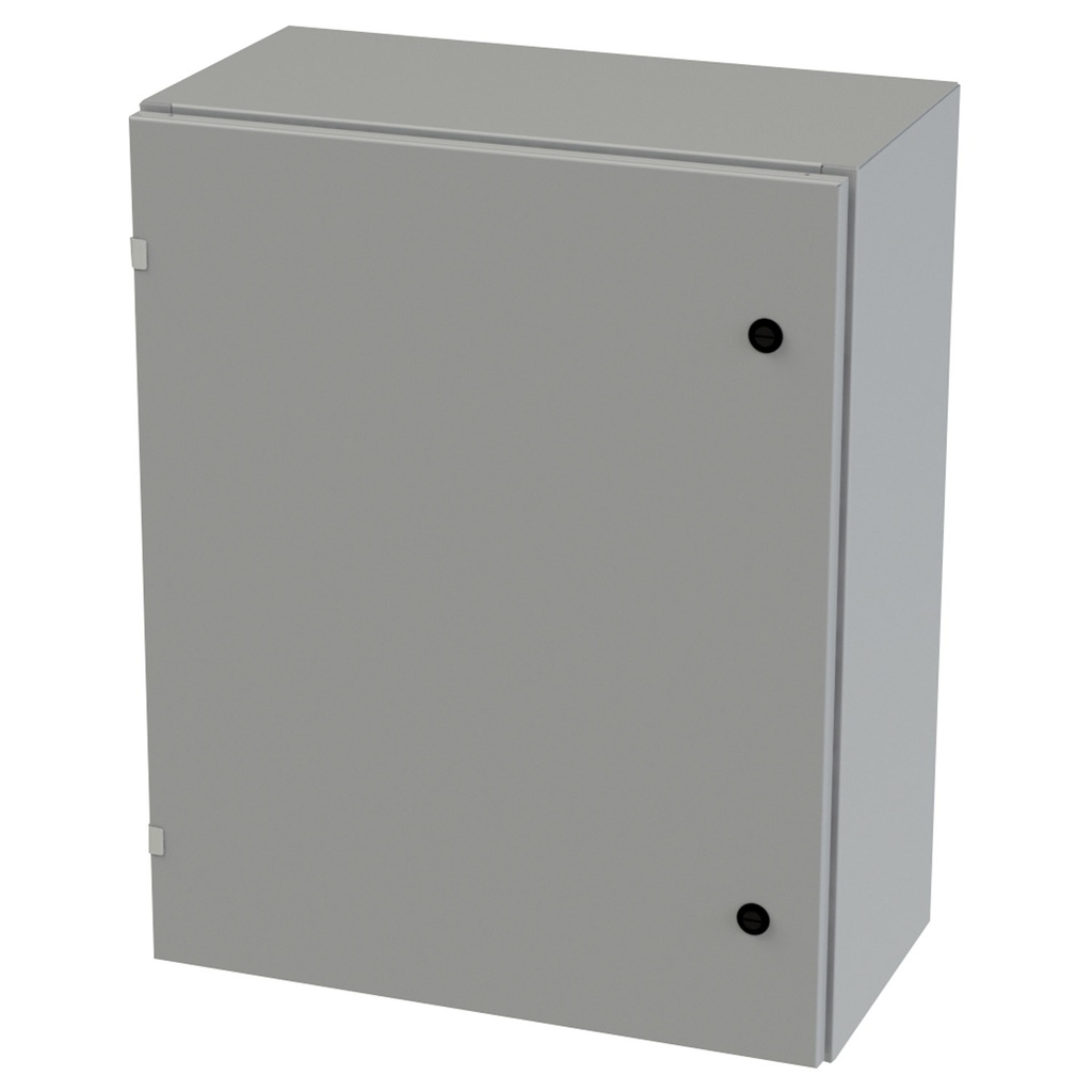 NEMA 3R, 4, 12 Enclosure, Wallmount, 30" H x 24" W x 12" D, Carbon Steel, Powder Coat gray, Heavy Duty