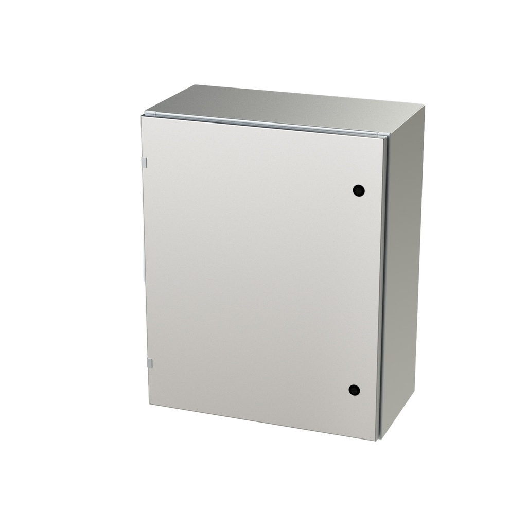 NEMA 4X Enclosure, Wallmount, 30" H x 24" W x 12" D, 304 Stainless Steel