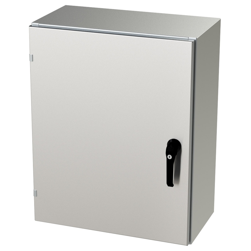 NEMA 4X Enclosure, Wallmount, 30" H x 24" W x 12" D, 304 Stainless Steel