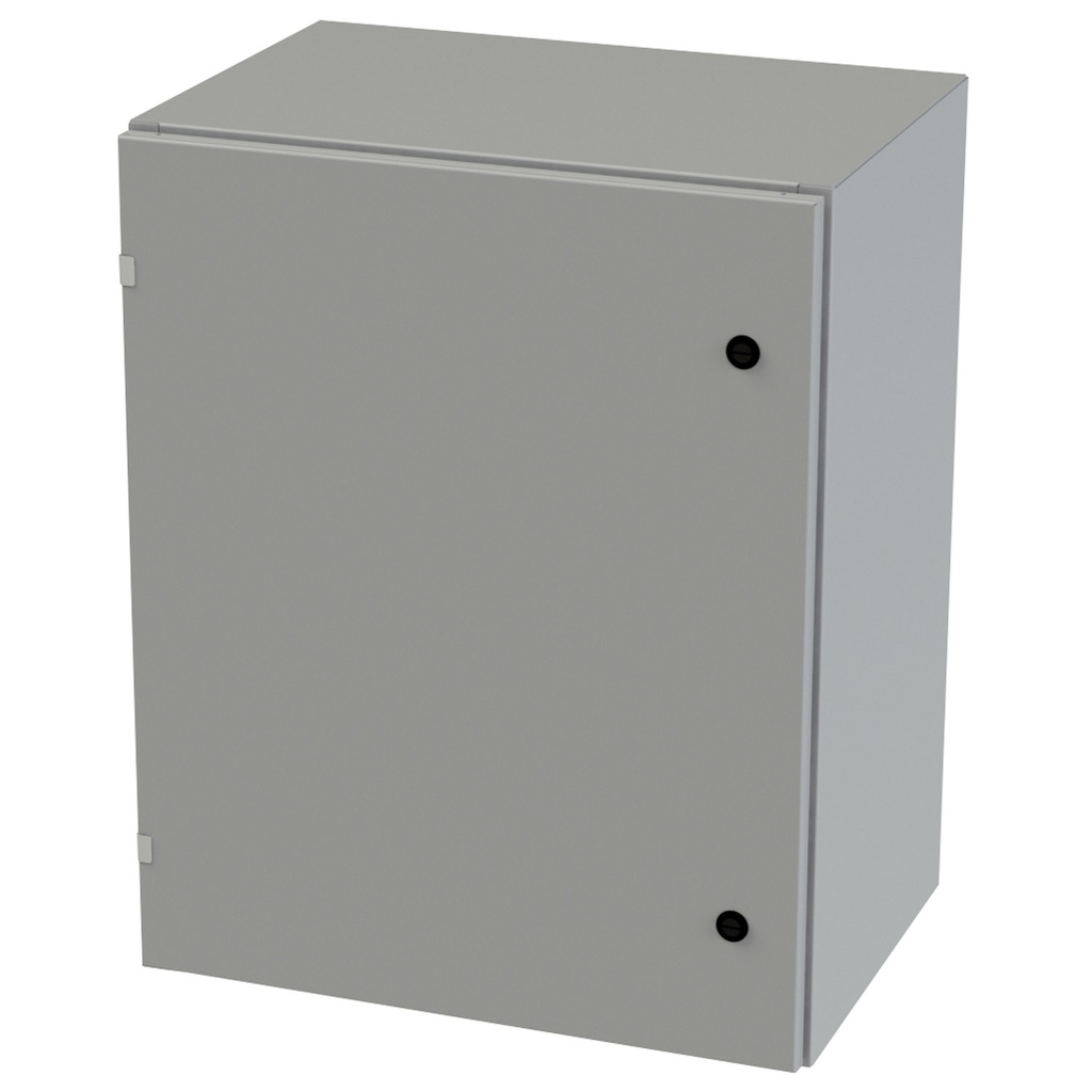 NEMA 3R, 4, 12 Enclosure, Wallmount, 30" H x 24" W x 16" D, Carbon Steel, Powder Coat gray, Heavy Duty