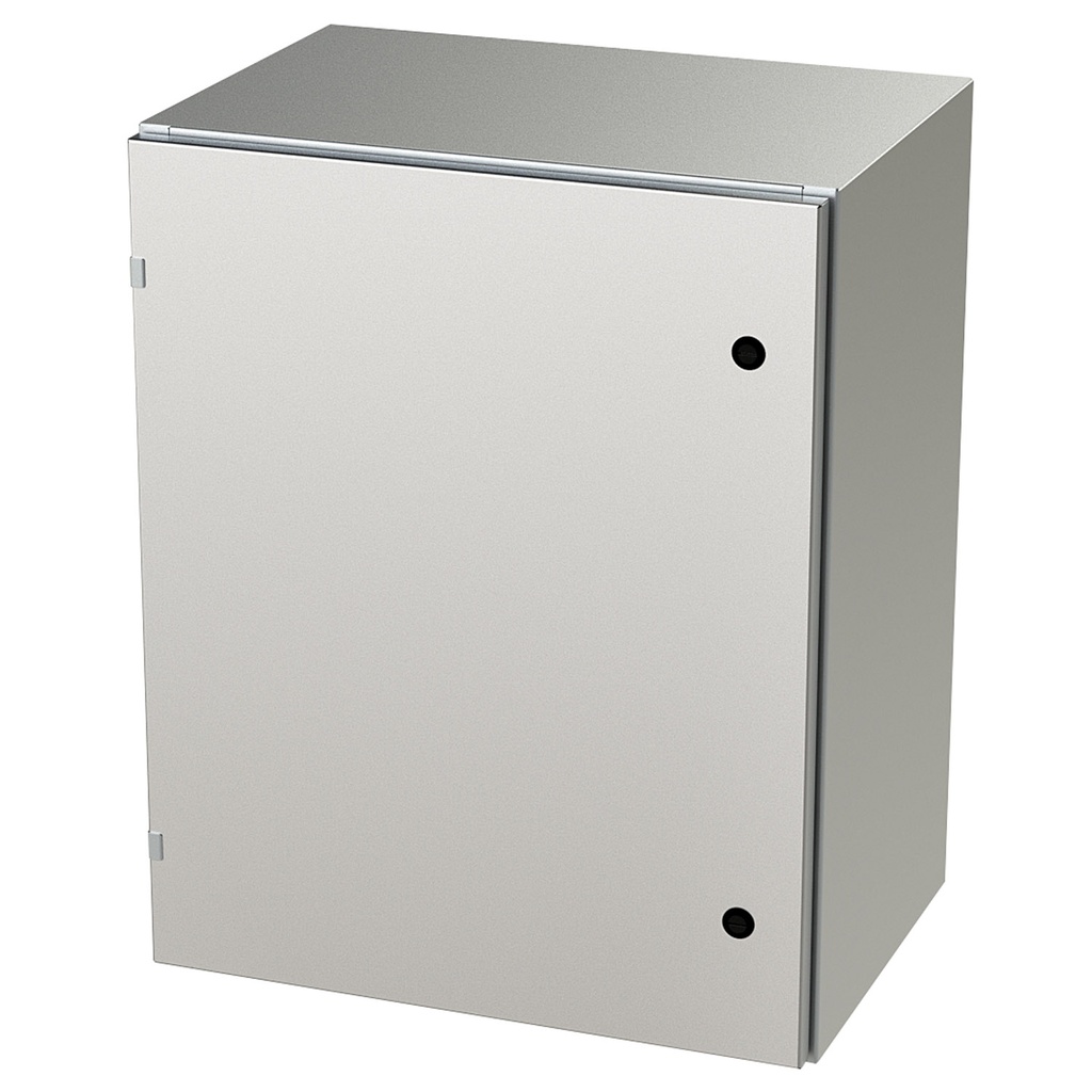 NEMA 4X Enclosure, Wallmount, 30" H x 24" W x 16" D, 304 Stainless Steel