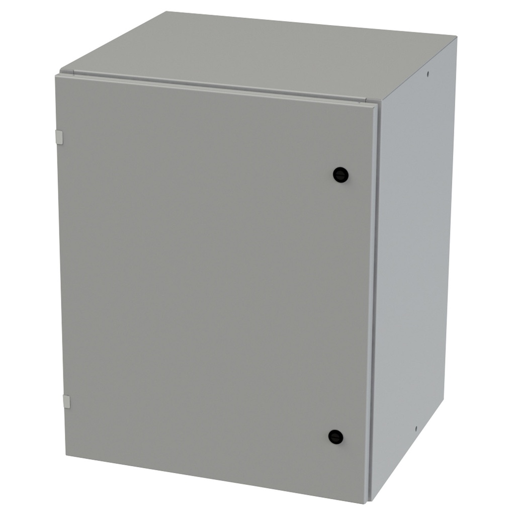 NEMA 3R, 4, 12 Enclosure, Wallmount, 30" H x 24" W x 20" D, Carbon Steel, Powder Coat gray, Heavy Duty