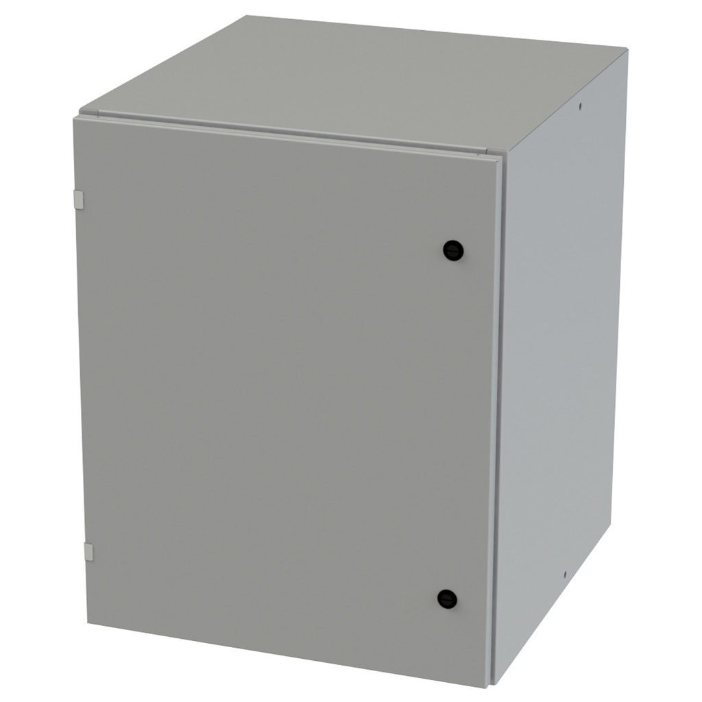 NEMA 3R, 4, 12 Enclosure, Wallmount, 30" H x 24" W x 24" D, Carbon Steel, Powder Coat gray, Heavy Duty