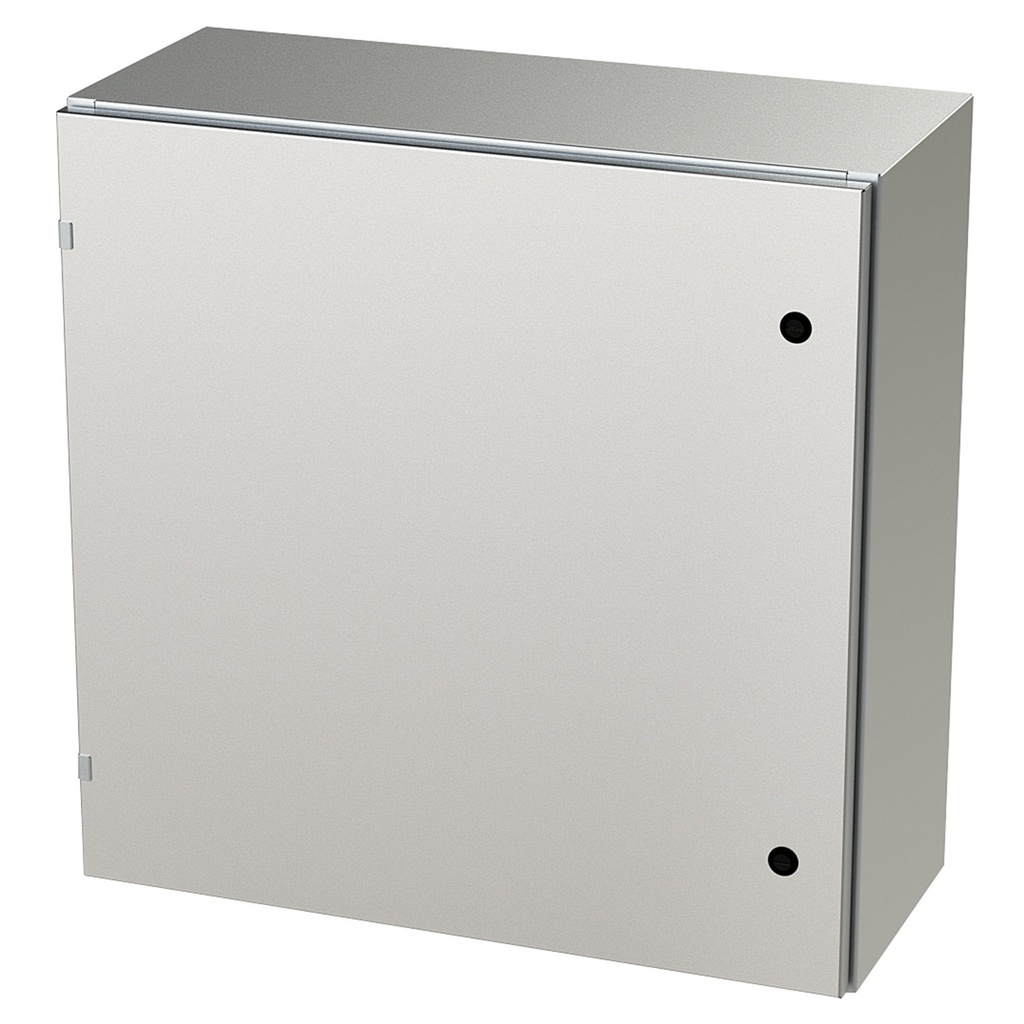 NEMA 4X Enclosure, Wallmount, 30" H x 30" W x 12" D, 304 Stainless Steel