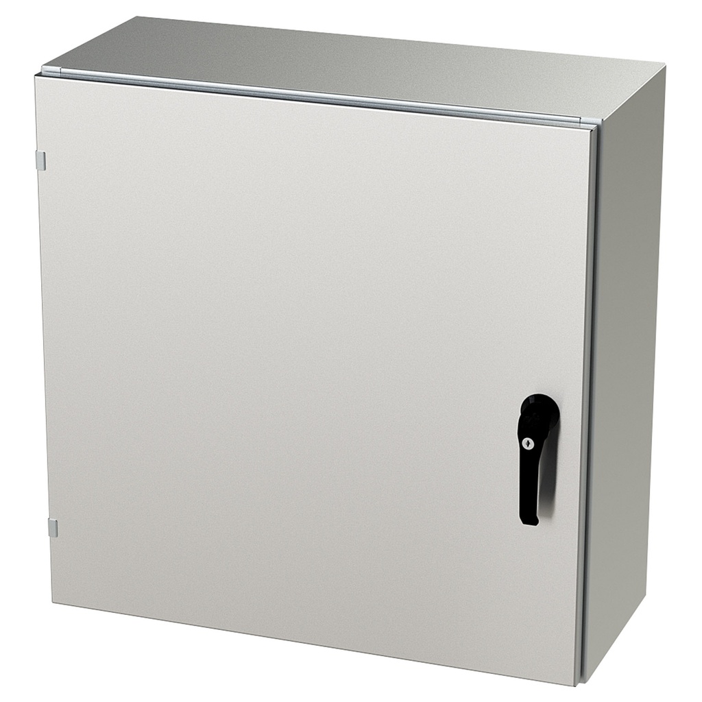 NEMA 4X Enclosure, Wallmount, 30" H x 30" W x 12" D, 304 Stainless Steel