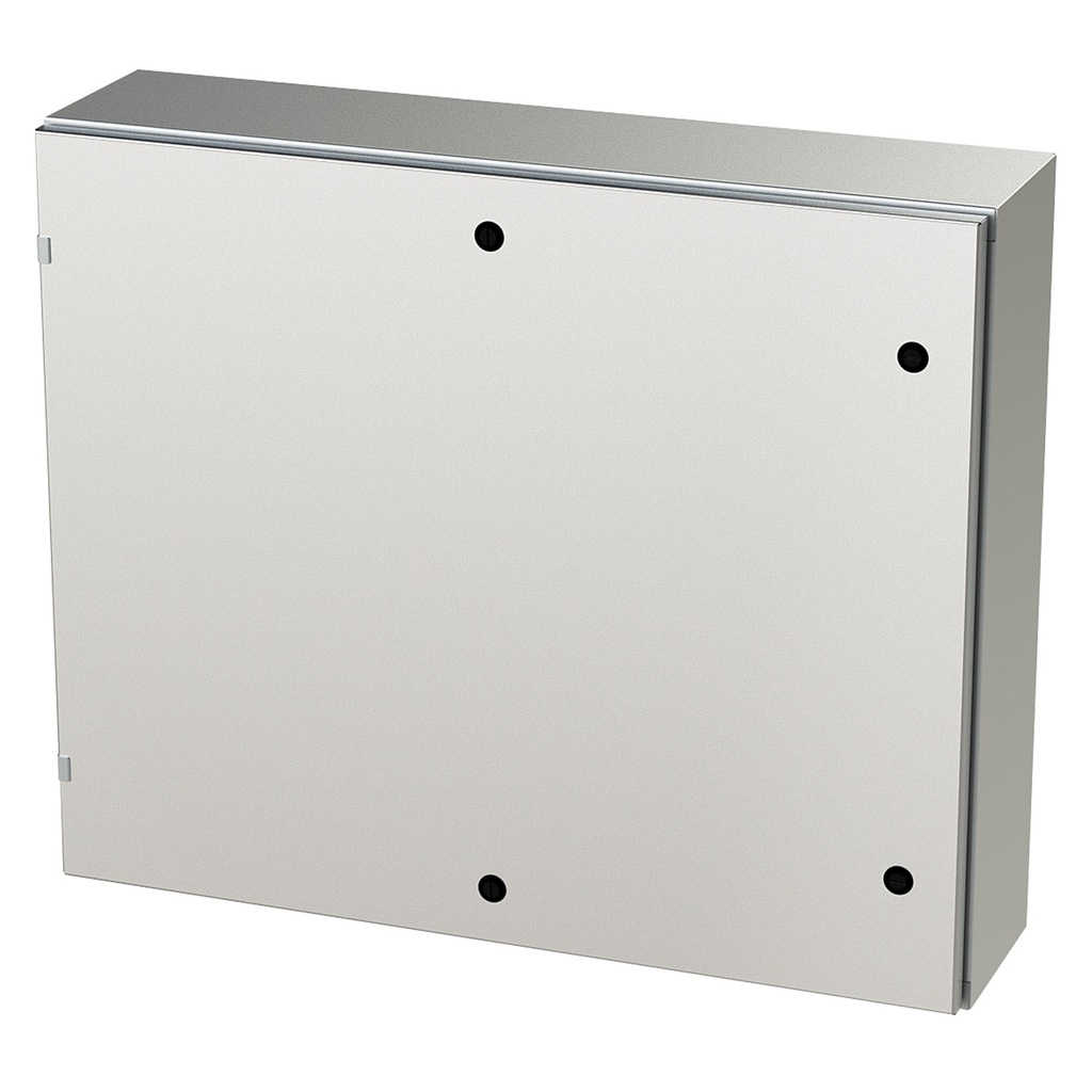 NEMA 4X Enclosure, Wallmount, 30" H x 36" W x 8" D, 304 Stainless Steel