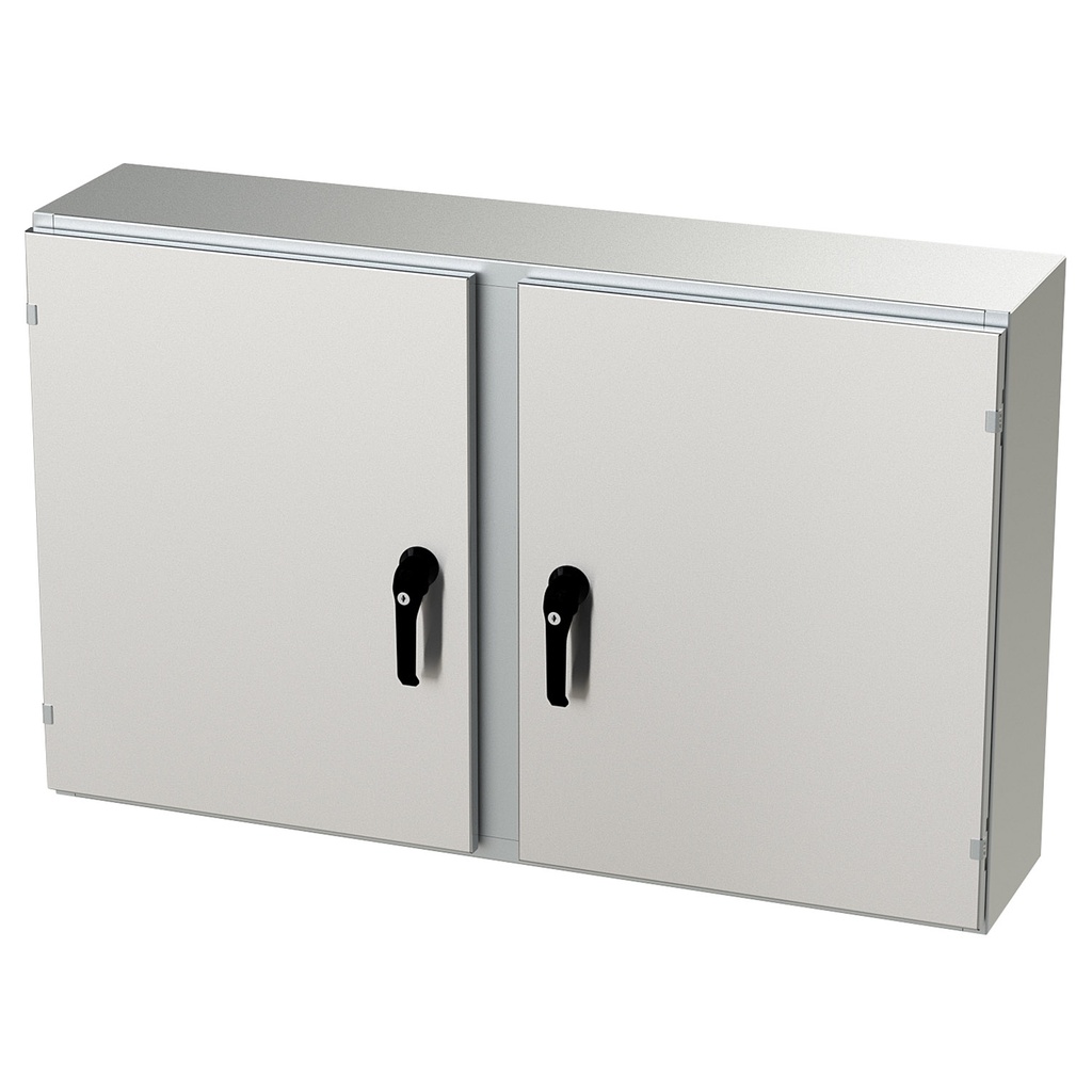 NEMA 4X Enclosure, Wallmount, 30" H x 48" W x 10" D, 304 Stainless Steel