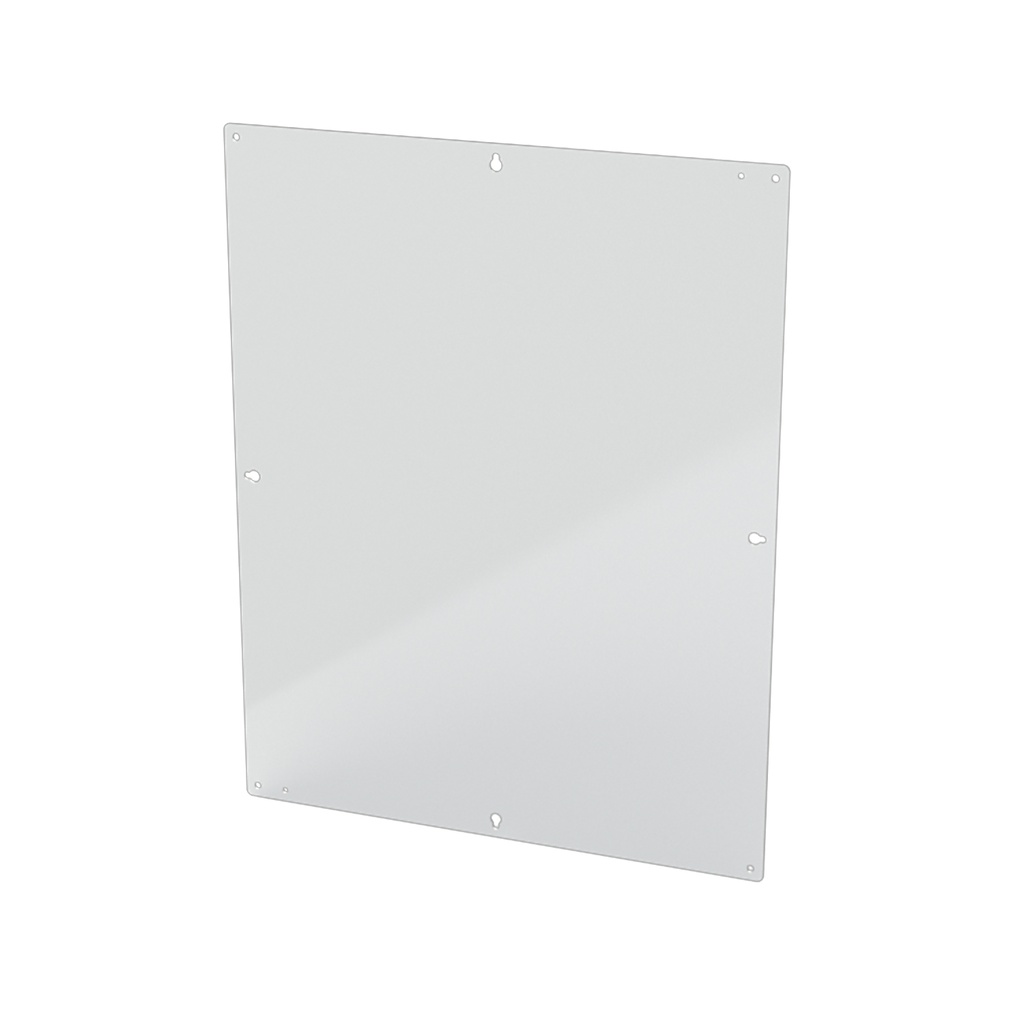 Enclosure Sub-Panel, 28" H x 22" W, Carbon Steel, Powder Coat White