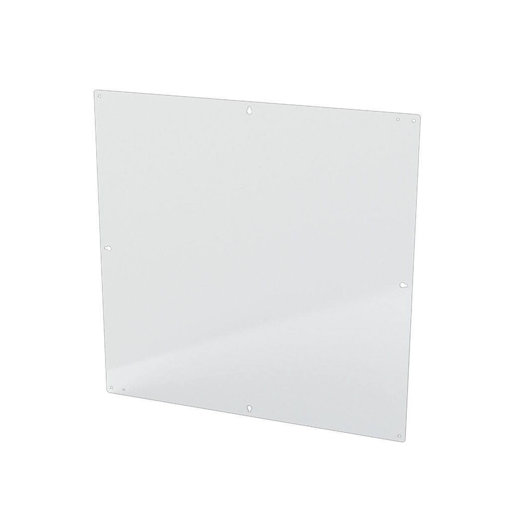 Enclosure Sub-Panel, 28" H x 28" W, Carbon Steel, Powder Coat White