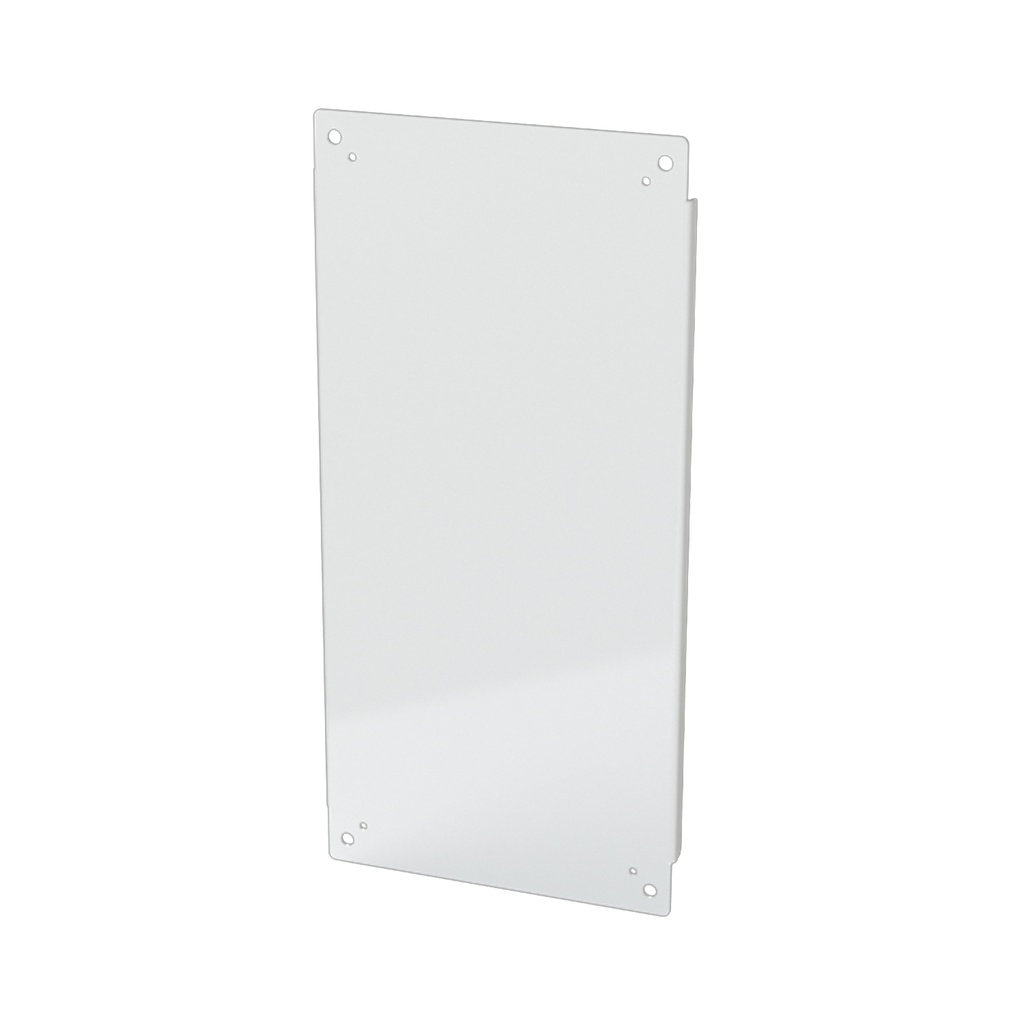 Enclosure Sub-Panel, 27" H x 13" W, Carbon Steel, Powder Coat White