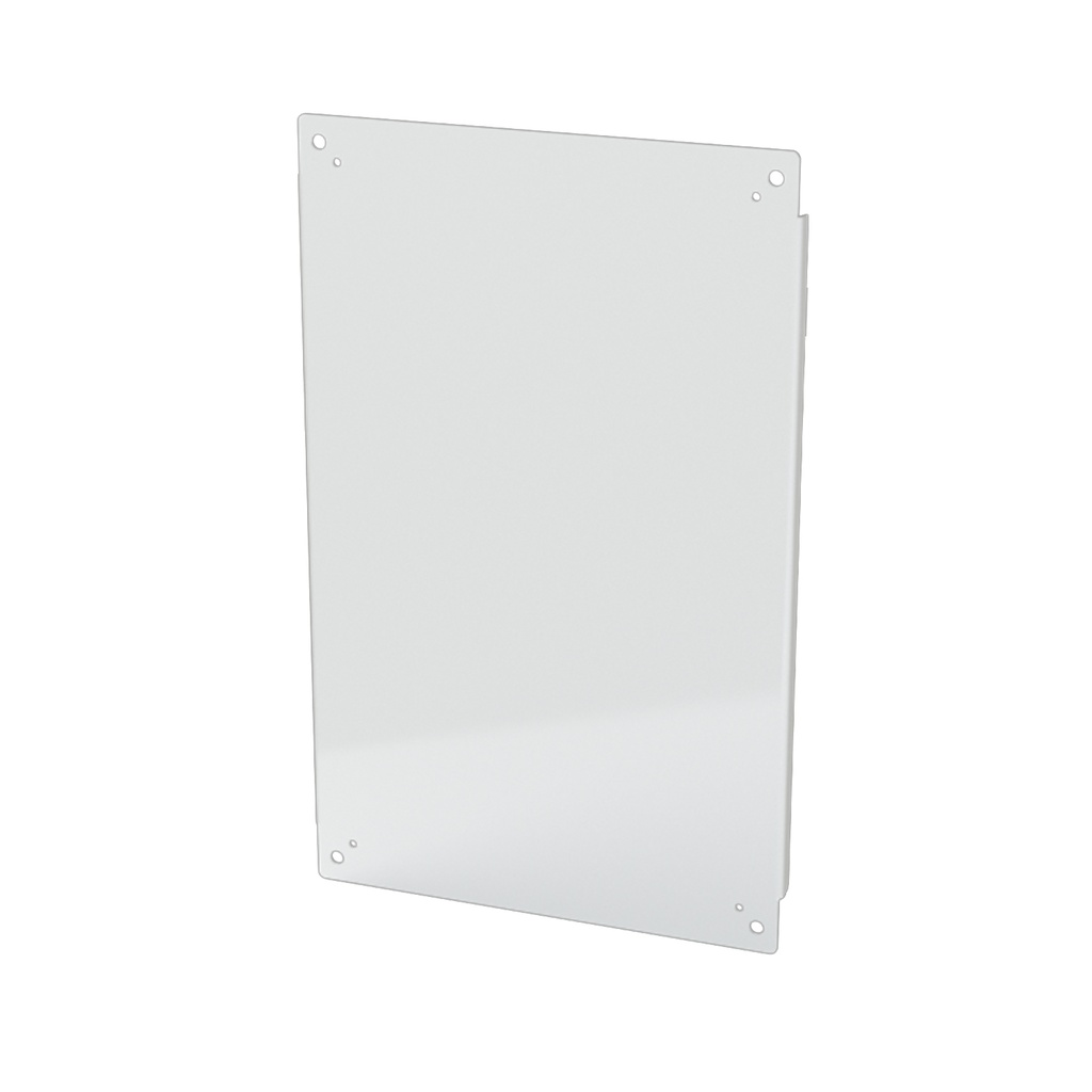 Enclosure Sub-Panel, 27" H x 17" W, Carbon Steel, Powder Coat White