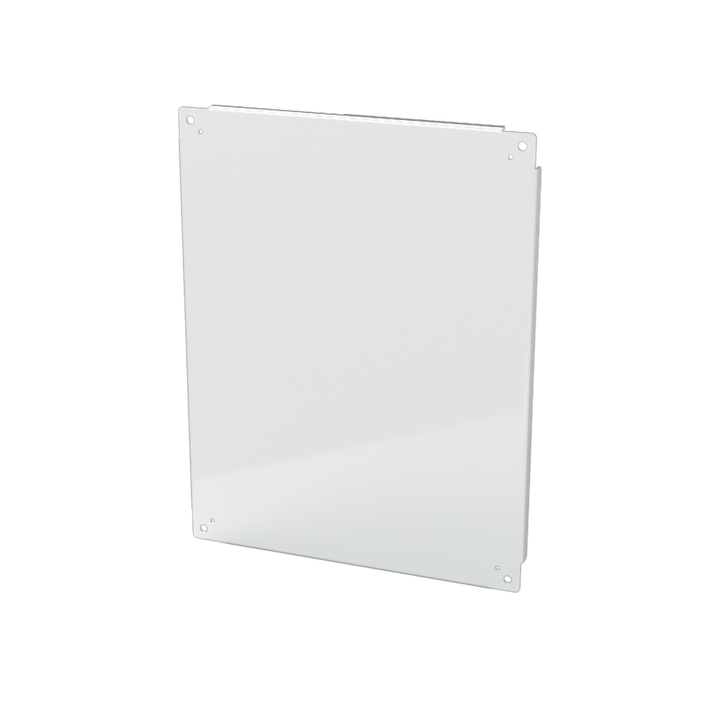 Enclosure Sub-Panel, 27" H x 21" W, Carbon Steel, Powder Coat White