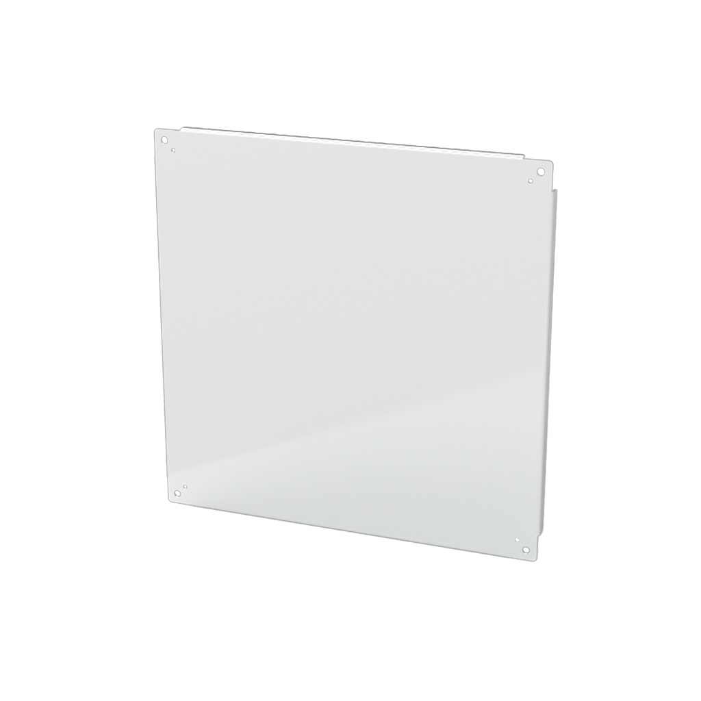 Enclosure Sub-Panel, 27" H x 27" W, Carbon Steel, Powder Coat White