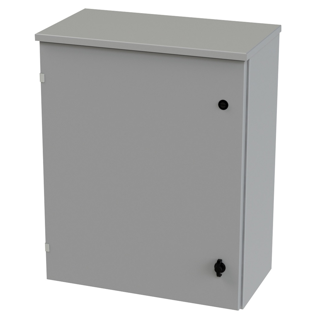 NEMA 3R Enclosure, Wallmount, 30" H x 24" W x 12" D, Galvannealed Steel, gray