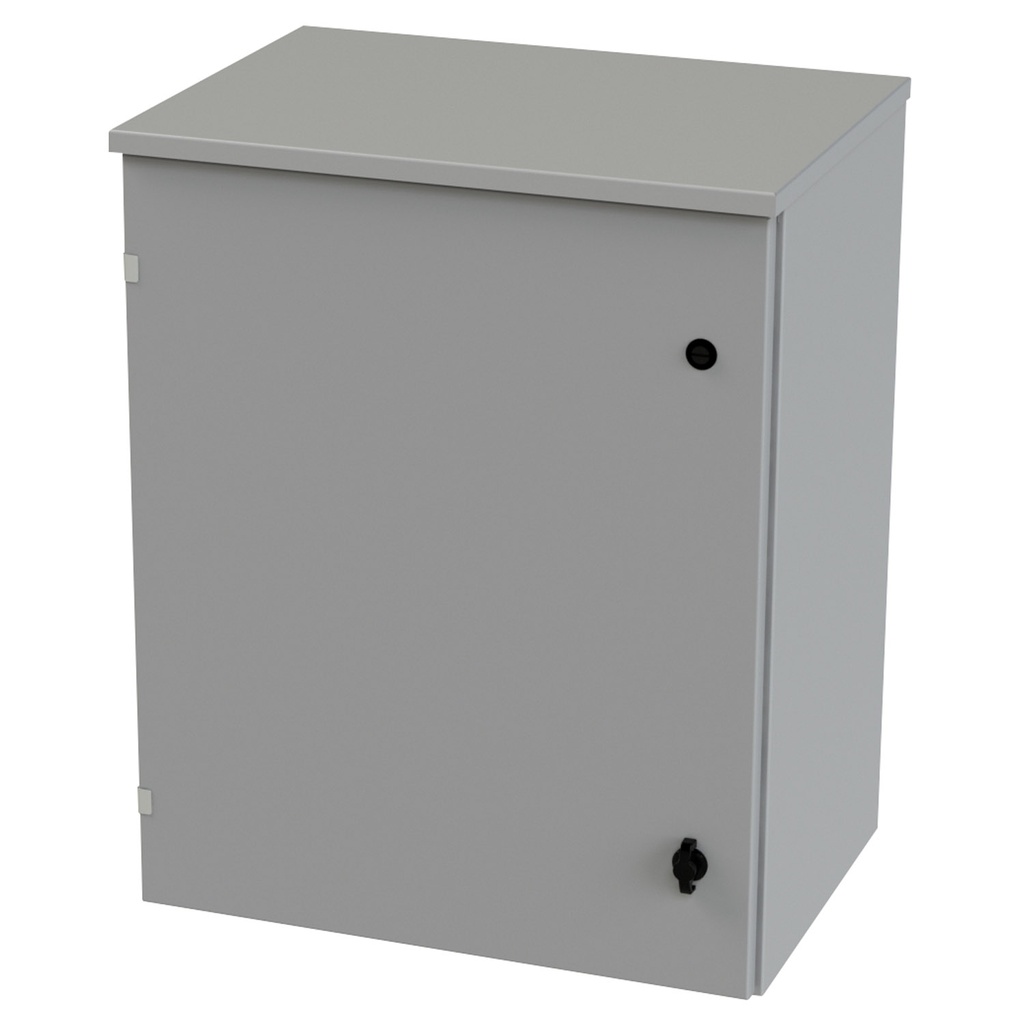 NEMA 3R Enclosure, Wallmount, 30" H x 24" W x 16" D, Galvannealed Steel, gray