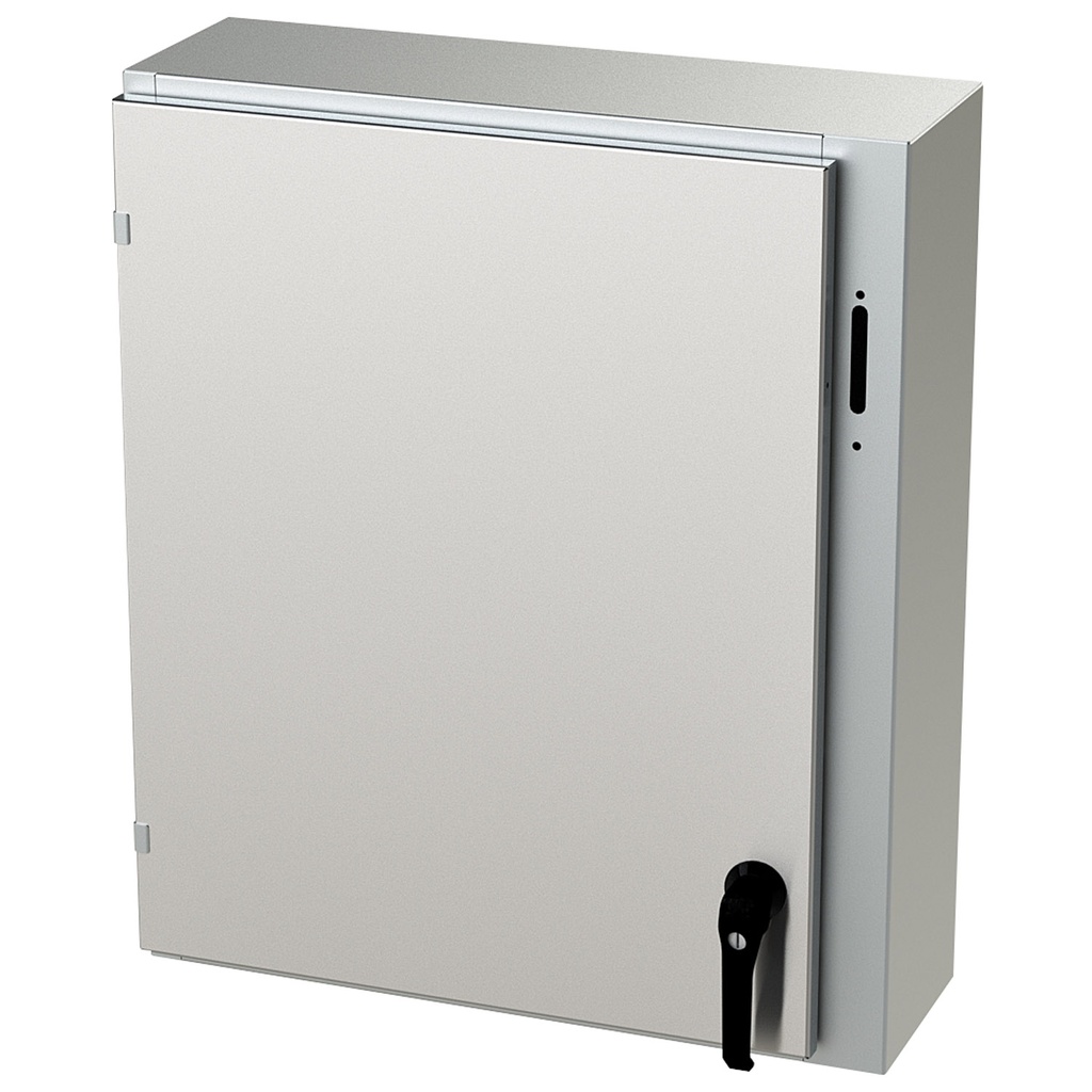 NEMA 4X Enclosure, Wallmount, 30" H x 25" W x 8" D, 304 Stainless Steel