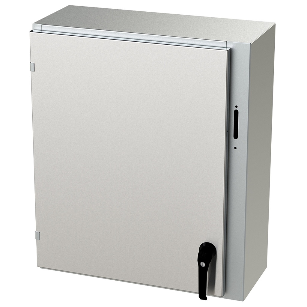 NEMA 4X Enclosure, Wallmount, 30" H x 25" W x 10" D, 304 Stainless Steel